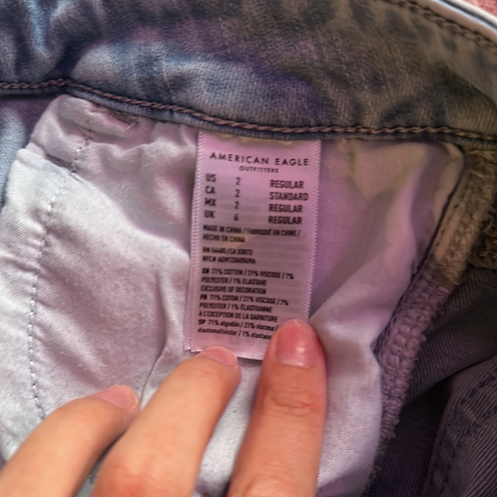 AMERICAN EAGLE BLUE JEGGINGS - Picture 3 of 3